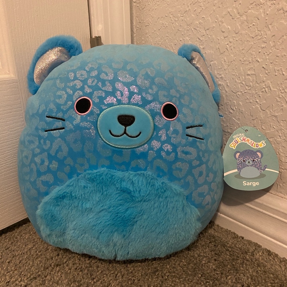 NWT 11” Squishmallows, Sarge the Jaguar Plush